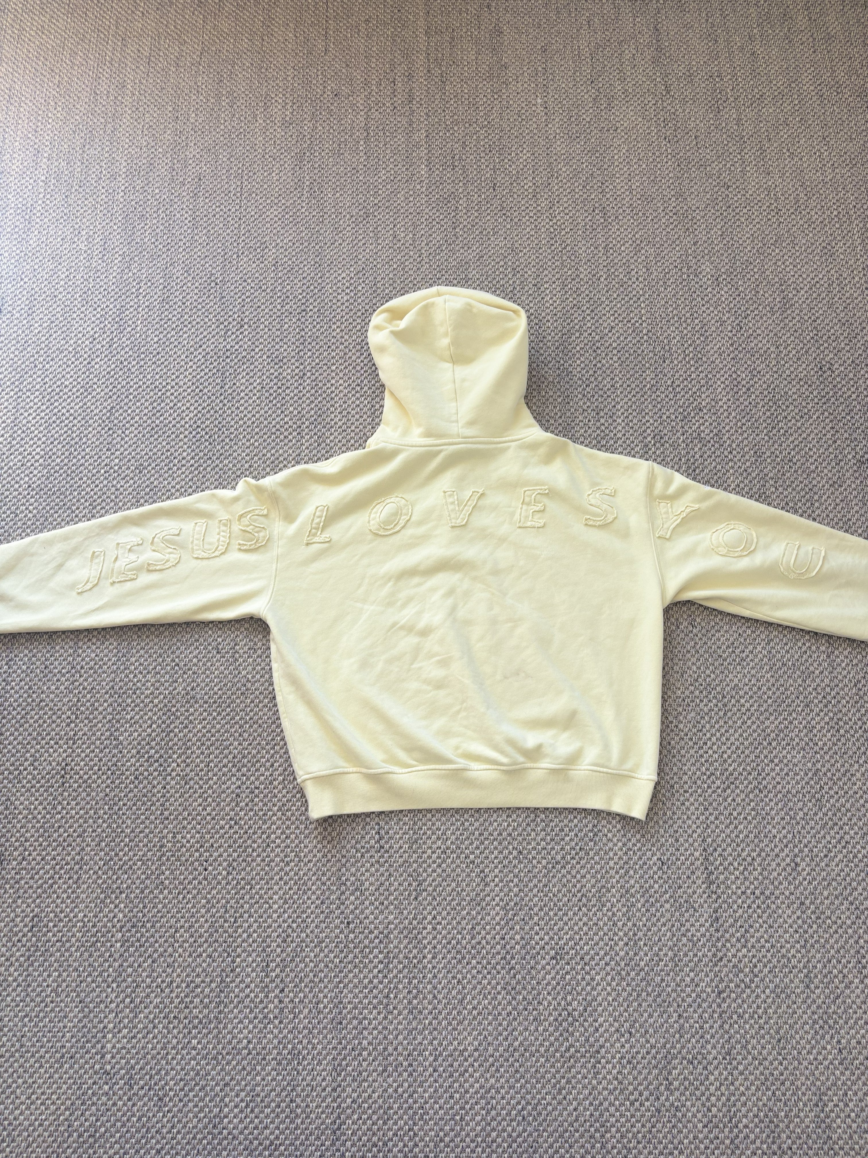 Jesus loves you hoodie (Baby Yellow)